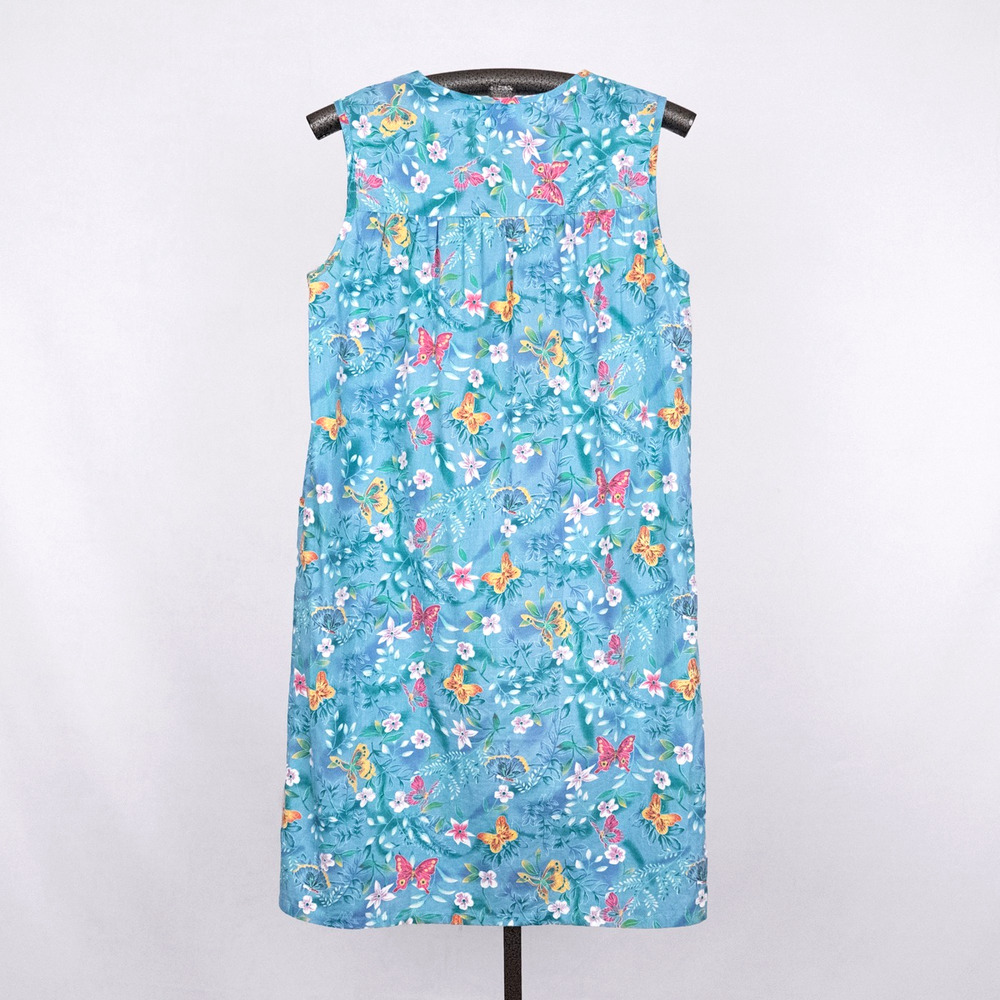 Cottage Fairycore Floral & Butterfly Night Gown House Dress MEDIUM Traditional - Picture 4 of 7